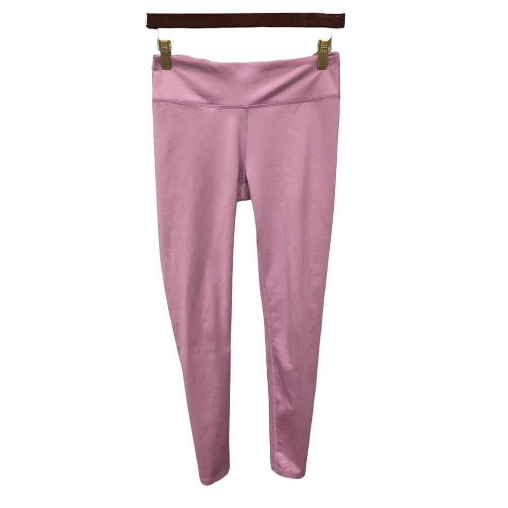Fabletics Leggings Activewear Pants Lilac Purple Solid Full Length 28" Womens S